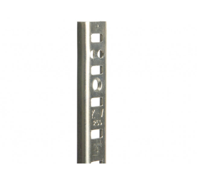 Knape & Vogt 255-ZC-36 Steel Mortise-Mount Pilaster Shelf Standard, Zinc, 36"