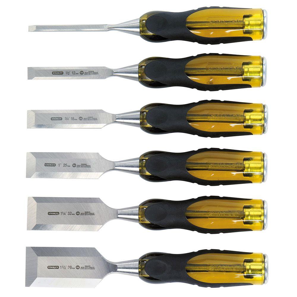 Stanley 16-971 FatMax Thru-Tang Wood Chisel Set, 6-Piece