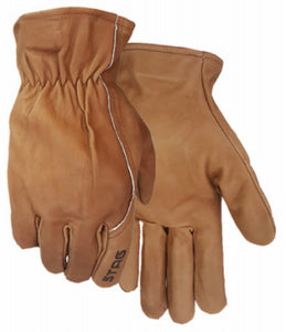 Golden Stag 277L Premium Grain Cowhide Men's Glove, Chocolate, Large