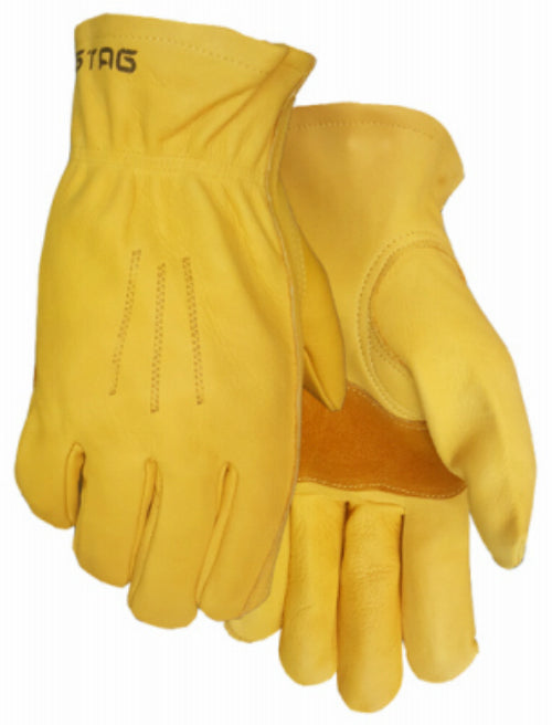 Golden Stag 257M Men's Premium Grain Cowhide Fencing Glove, Gold, Medium