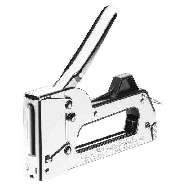 Arrow Fastener T55C All-Purpose Steel Staple Gun, Chrome Plated