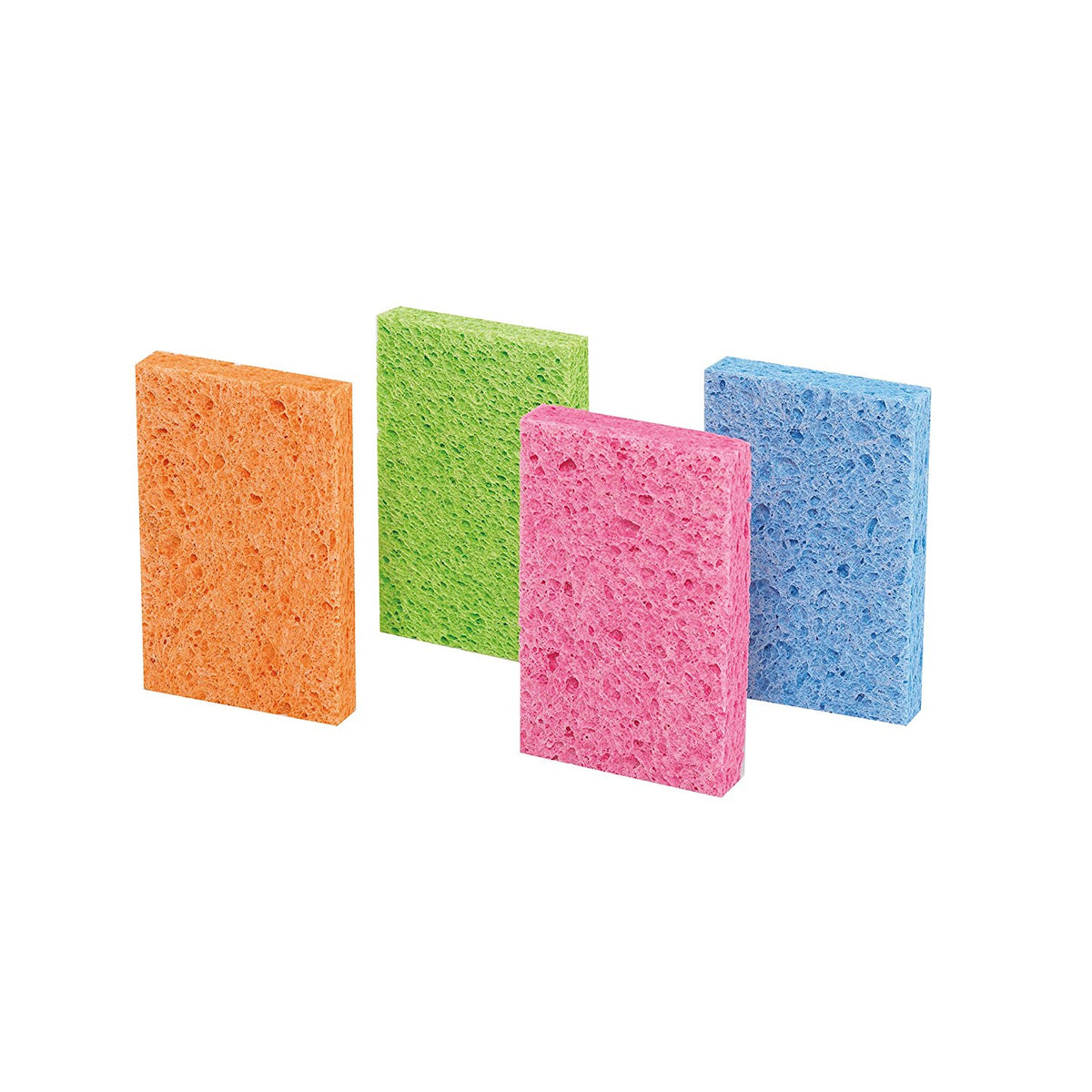 O-Cel-O 7274-FD Handy Size Sponges, Assorted Colors, 4-Count