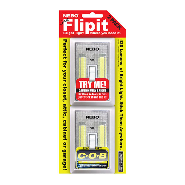 Nebo 6523 Flipit Portable COB LED Light with 3 AAA Batteries