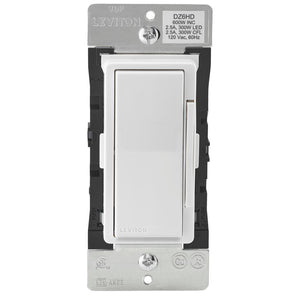 Leviton R51-DZ6HD-1RZ Decora Smart with Z-Wave Plus Technology Dimmer, 600W