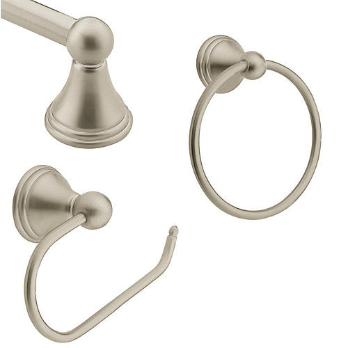 Moen DN8433BN Universal Bath Hardware Set, Brushed Nickel