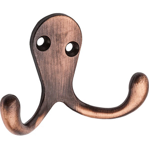 National Hardware N334-839 Double Cloth Hook, Antique Bronze