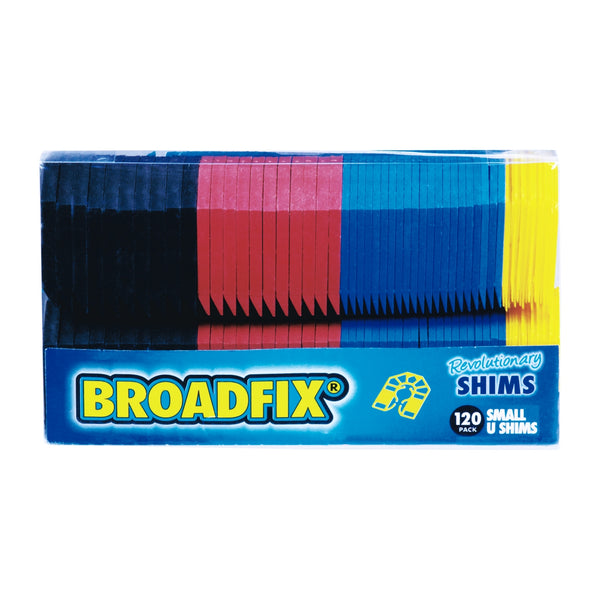 Broadfix SMU120A-US Plastic Small U-Shape Shim, 1-3/4" x 2-1/8", 120-Piece