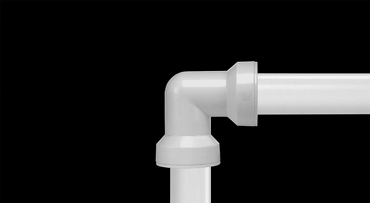Kenny 47QLK Insta-Plumb 90-Degree Coupling Elbow for Kitchen, White, 1/2"