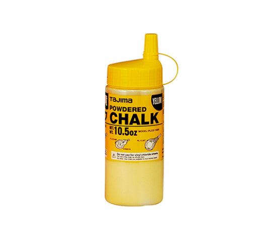 Tajima PLC2Y300 Ultra-Fine Snap-Line Micro Powdered Chalk, Yellow, 10.5 Oz
