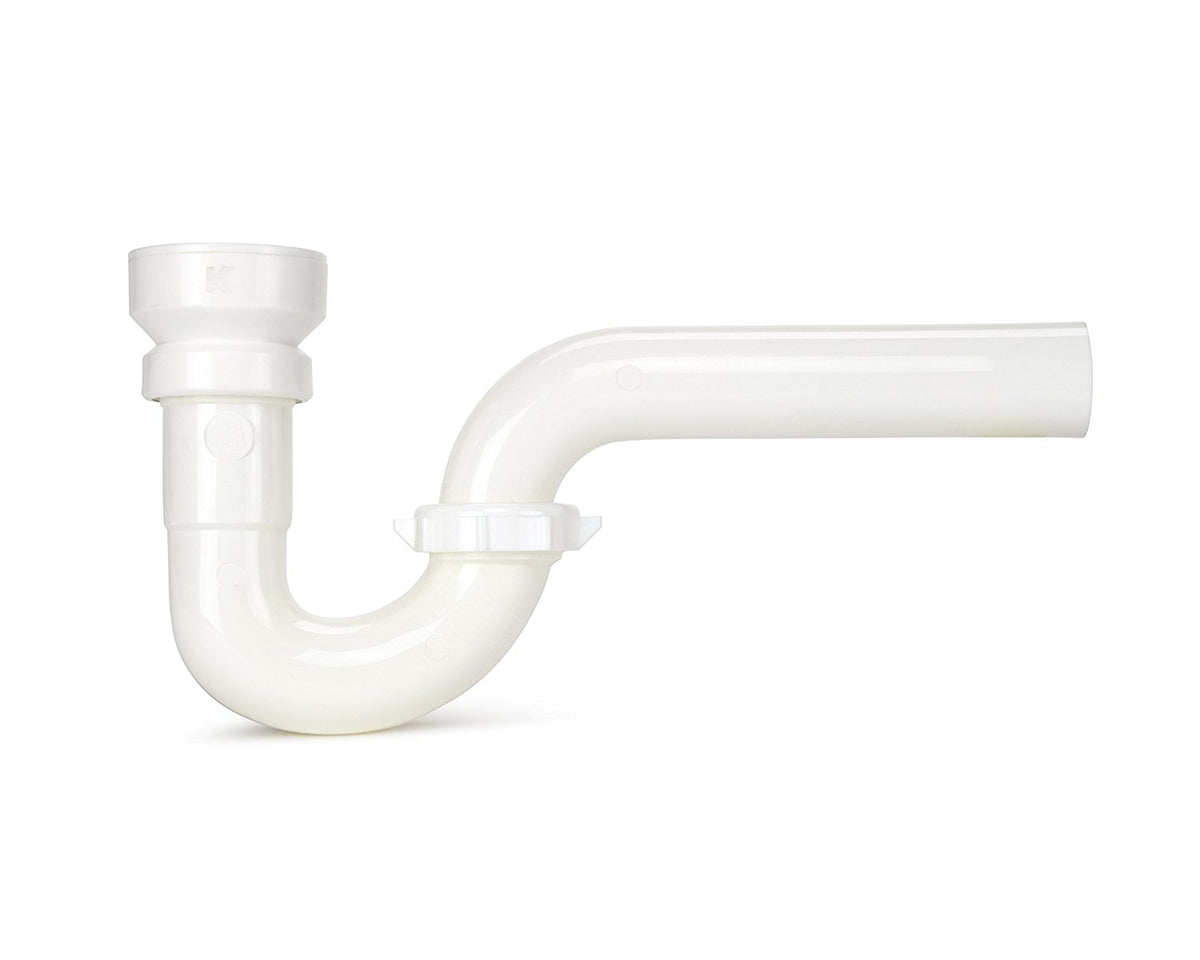 Kenny 400QLK Insta-Plumb Plastic Push-Fit Kitchen P Trap, White, 1-1/2"