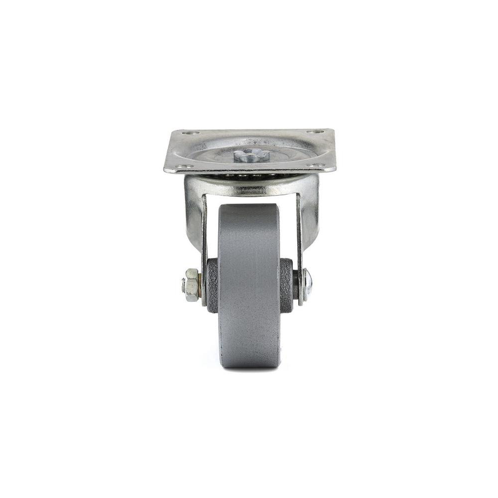 Richelieu F25049 Industrial Sintered Iron Wheel Swivel Plate Caster, 209 Lb, 3"