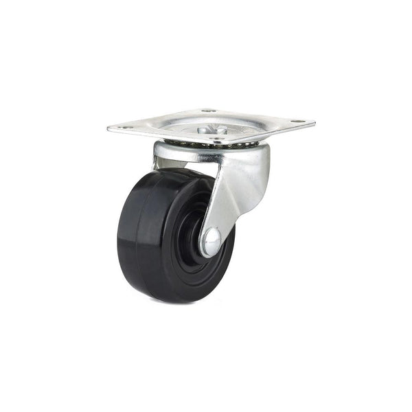 Richelieu F25091 General-Duty Rubber Wheel Swivel Plate Caster, 209 Lb, 3"