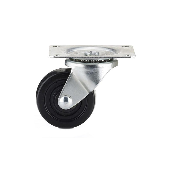Richelieu F25083 General-Duty Rubber Wheel Swivel Plate Caster, 176 Lb, 2-1/2"