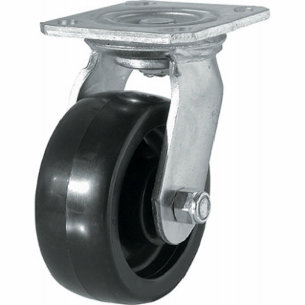 Richelieu F26905 Polypropylene Wheel Swivel Plate Caster, 496 Lb Load, 5"