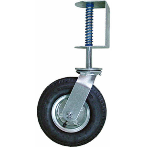 Richelieu F24888 Pneumatic Spring-Loaded Wheel Swivel Gate Caster, 220 Lb, 8"