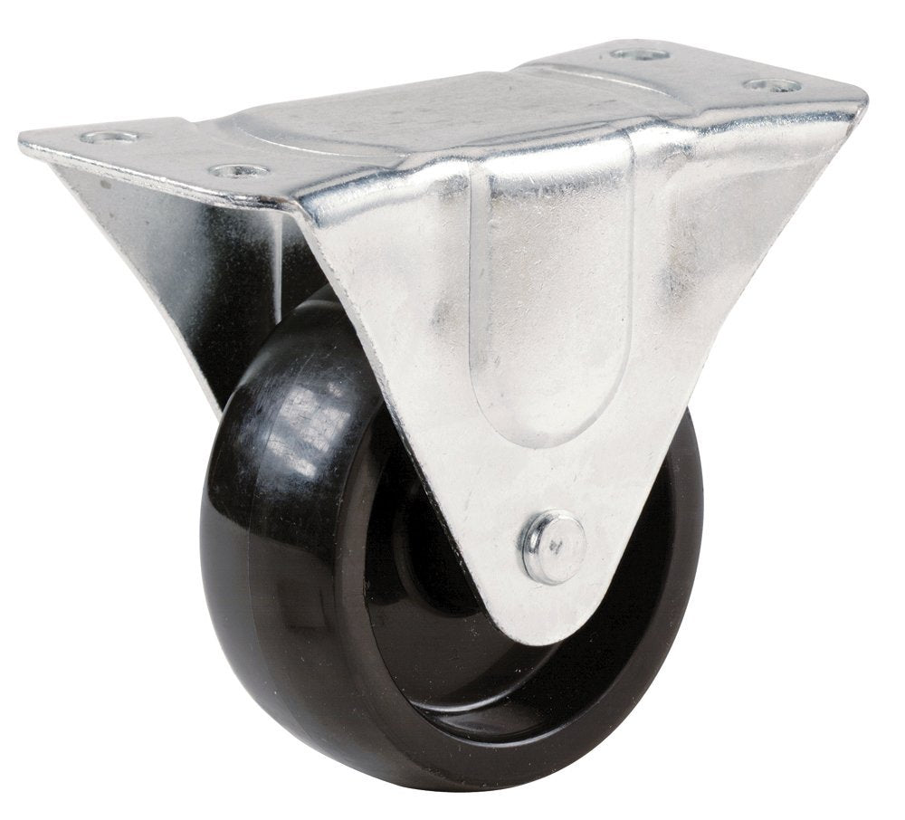 Richelieu F25829 Polypropylene Wheel Rigid Plate Caster, 209 Lb Load, 3"