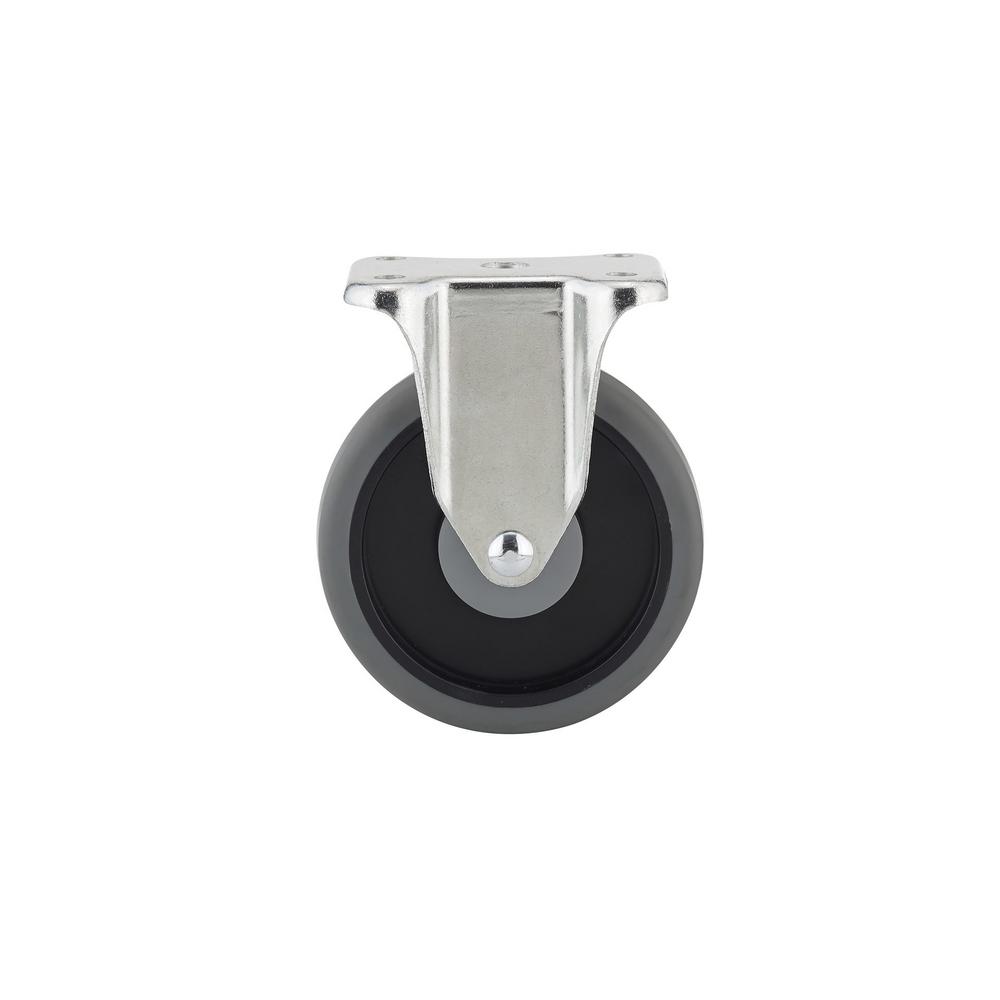 Richelieu F27275 Industrial Thermoplastic Rubber Caster, Gray, 246 Lb Load, 4"