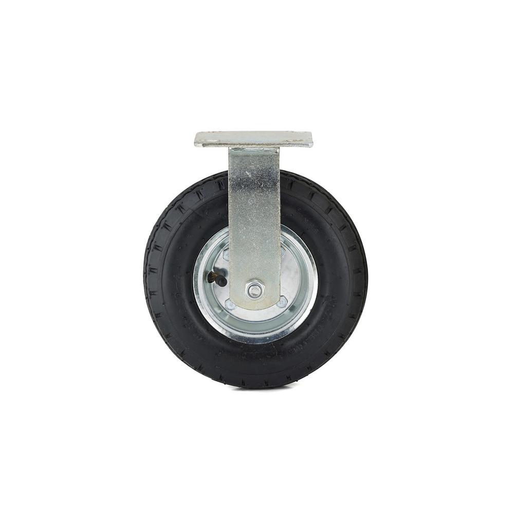 Richelieu F27458 Industrial Pneumatic Wheel Rigid Caster, 220 Lb Load, 8"