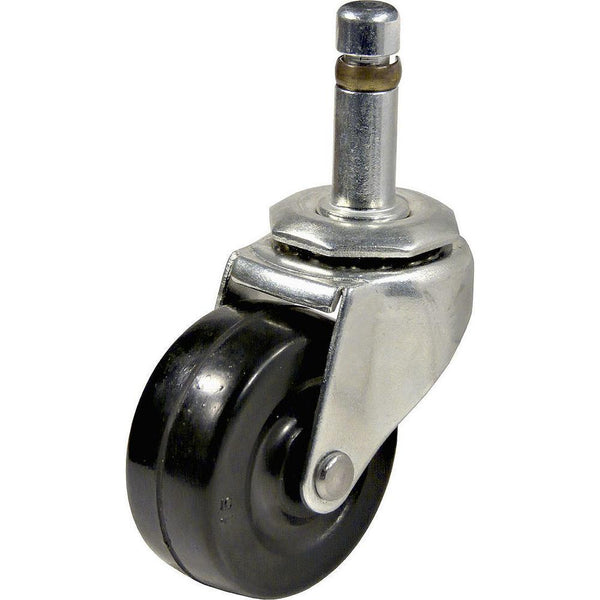Richelieu F30247 Rubber Wheel Caster with Friction Grip Stem, 88 Lb, 2"