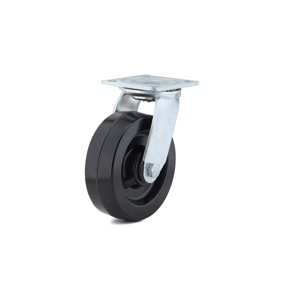 Richelieu F26817 Industrial Phenolic Wheel Swivel Plate Caster, 772 Lb Load, 6"