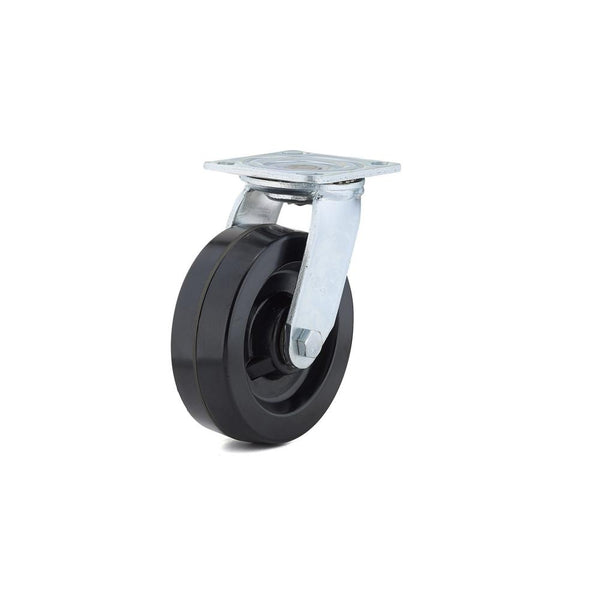 Richelieu F26817 Industrial Phenolic Wheel Swivel Plate Caster, 772 Lb Load, 6"