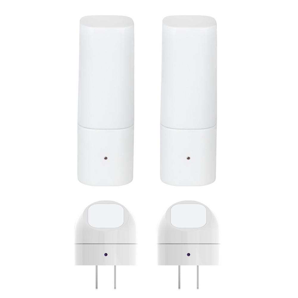 Globe Electric 8969601 Dusk to Dawn Cylinder & Directional LED Night Light, 4-Pack