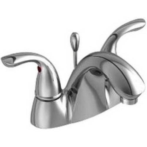 HomePointe 2425-B404-MC Two Lever Handle Lavatory Faucet, PVD Brushed Nickel