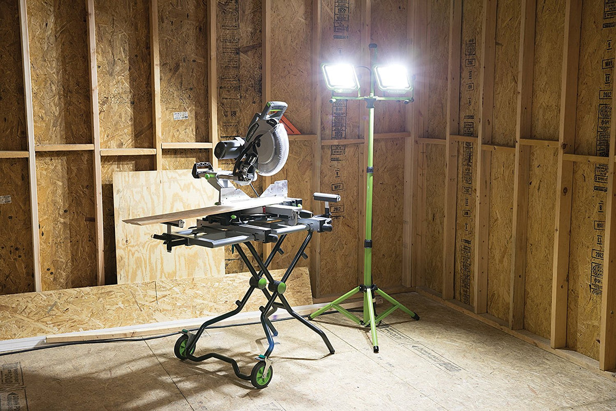 PowerSmith PWL2172TS Dual-Head LED Work Light with Adjustable Tripod, 7500 Lum