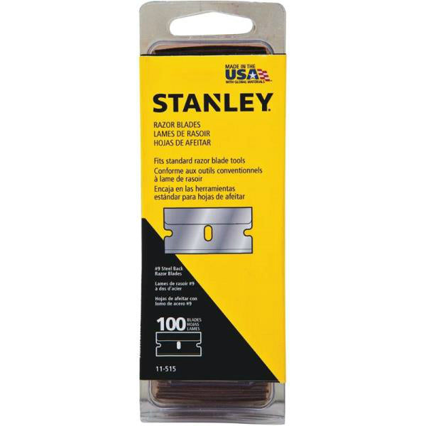 Stanley 11-515 Single Edge Razor Blades, 1-1/2", 100-Pack