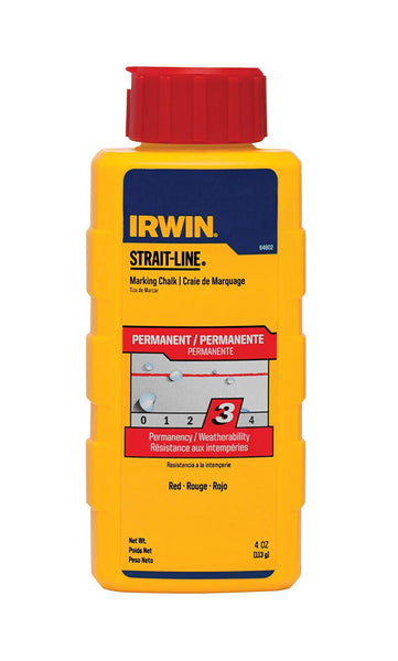 Strait-Line 64802 Permanent Marking Chalk 4 Oz, Red