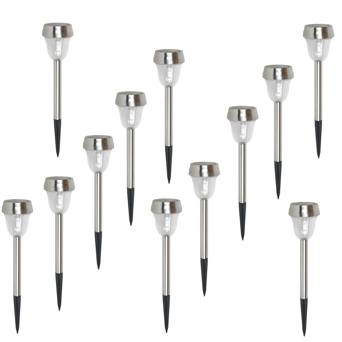 Boston Harbor 24173 Solar Stake Light, Stainless Steel