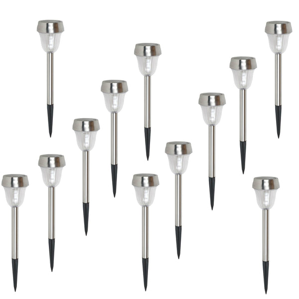 Boston Harbor 24173 Solar Stake Light, Stainless Steel