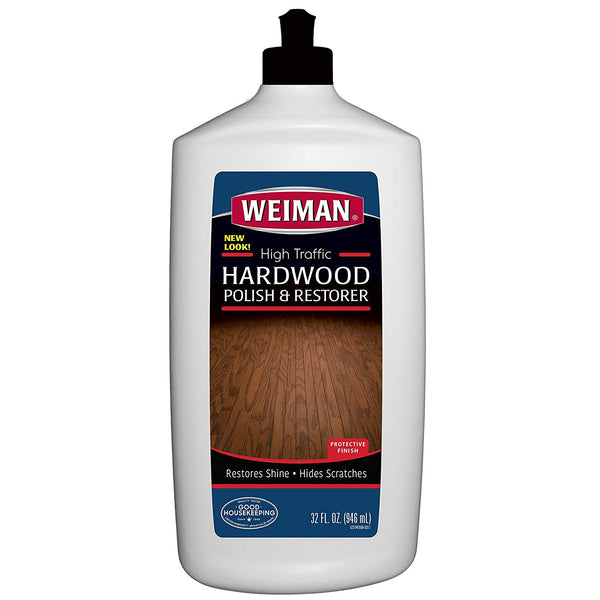 Weiman 523 High-Traffic Hardwood Floor Polish & Restorer, 32 Oz