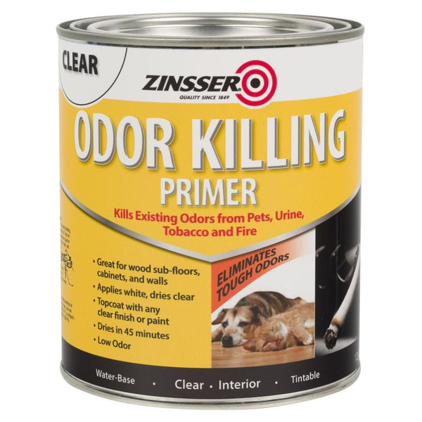 Zinsser 307648 Water Based Odor Killing Primer, 1-Qt
