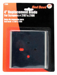 Red Devil 2109 Double Edge Replacement Scraper Blade, 4"
