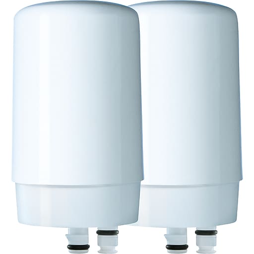 Brita 36311 Replacement Faucet-Mount Water Filter, White, 2-Count