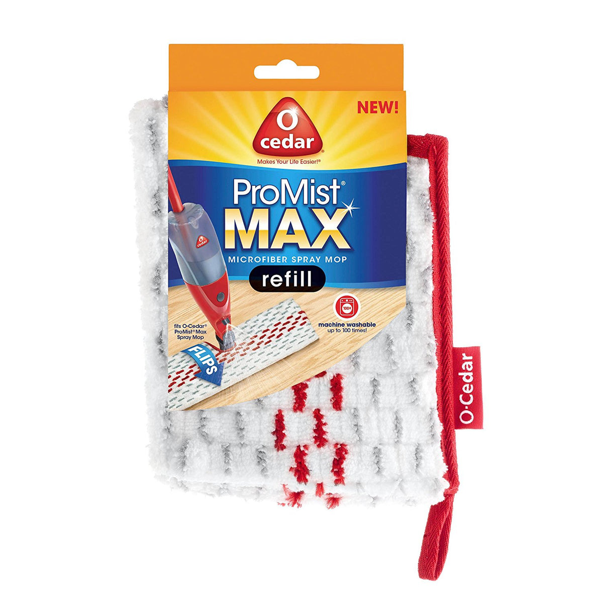 O' Cedar 151288 ProMist MAX 2-Sided Microfiber Spray Mop Washable Refi