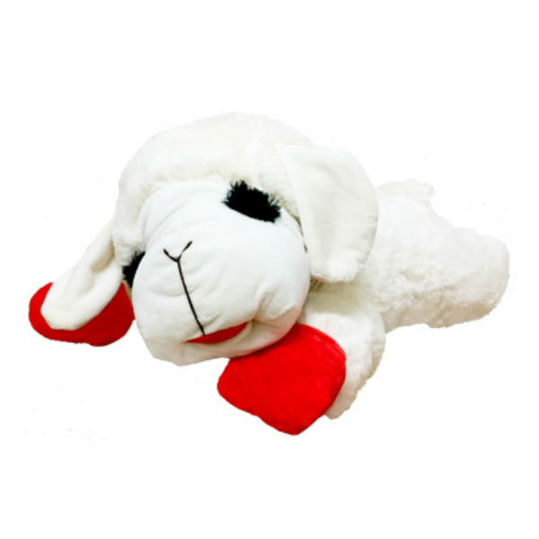 Multipet 48388 Lamb Chop Plush Dog Toy with Squeaker, 24"