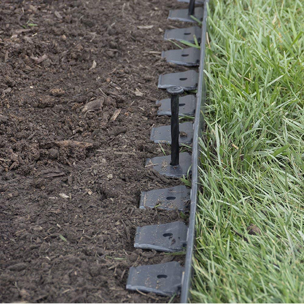 Dimex 3000-20-6 EasyFlex No-Dig Landscape Edging Kit, Black, 20' L