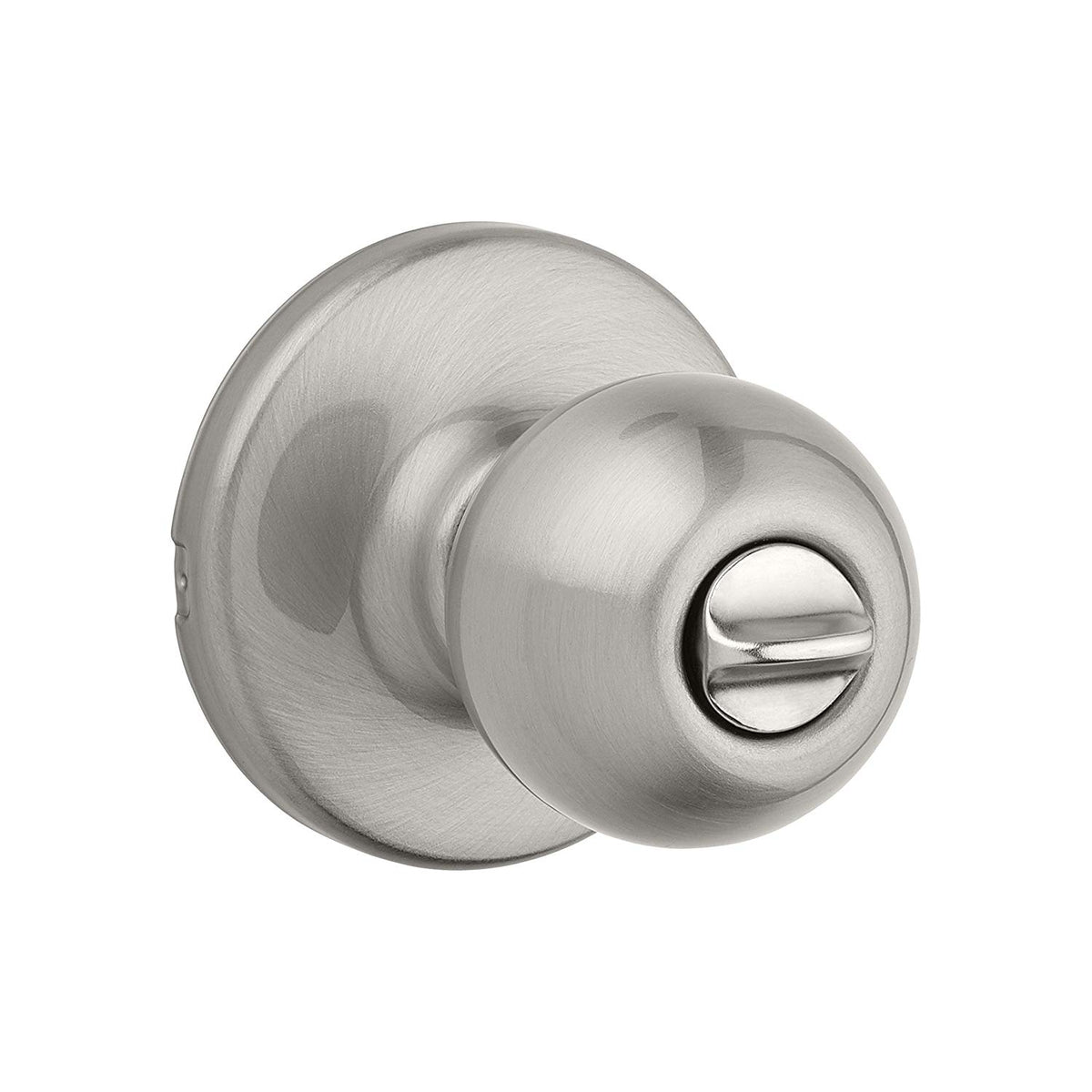 Kwikset 300P15-6ALRCSBX Polo Privacy Bed/Bath Ball Door Knob, Satin Nickel