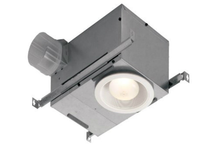 Broan 744 Recessed Bath Fan & Light, 70 CFM, 1.5 Sones