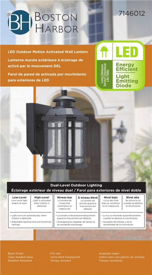 Soundbest LED-0214-WD-SE LED Motion Sensor Lantern, 8 Watts