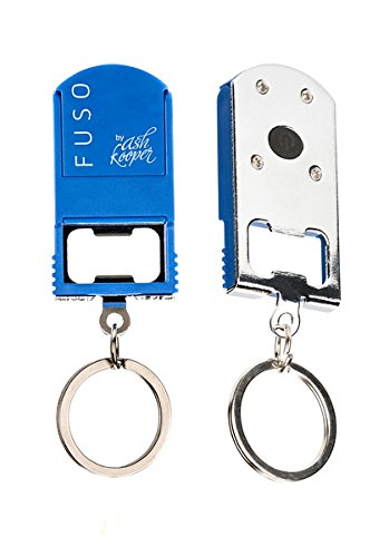 Hy-Ko FUSOMLSSWB1-B Multi-Tool Smartphone Stand Key Chain, Blue