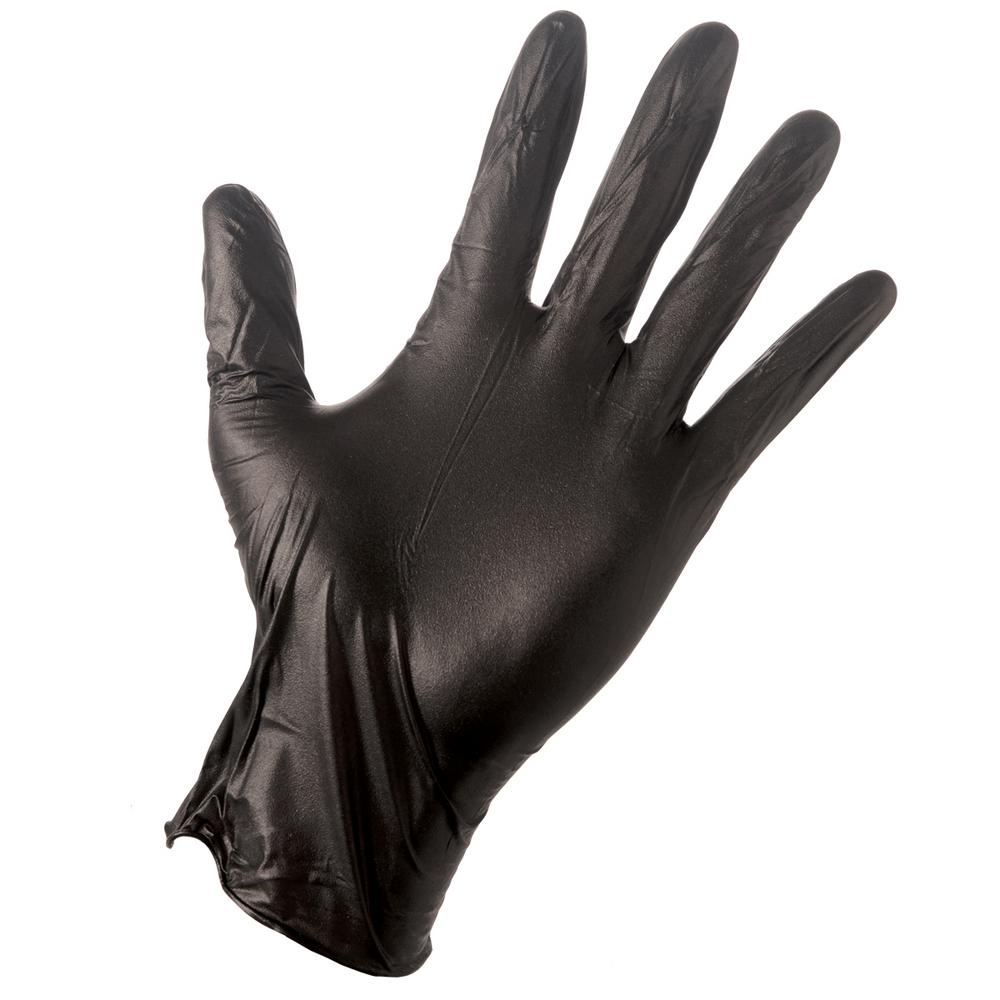 Grease Monkey 23891-110 Men's Disposable Nitrile Glove, Black, Medium, 100-Ct