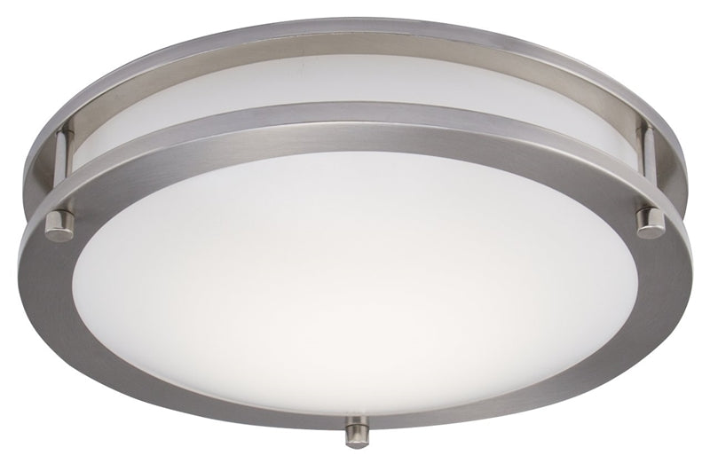 Boston Harbor CL200AC Flush Mount Ceiling Light Fixture, Brushed Nickel
