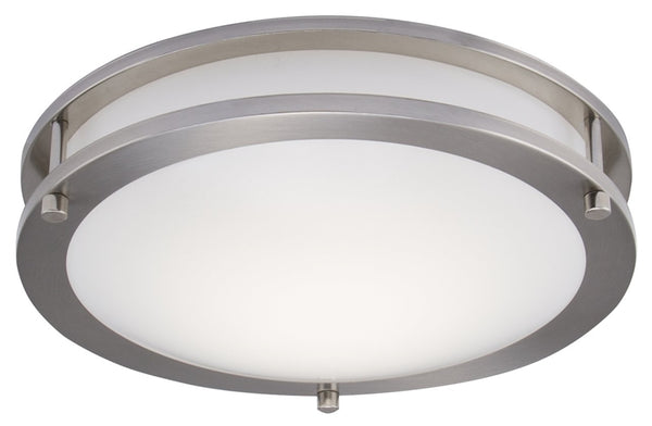 Boston Harbor CL200AC Flush Mount Ceiling Light Fixture, Brushed Nickel