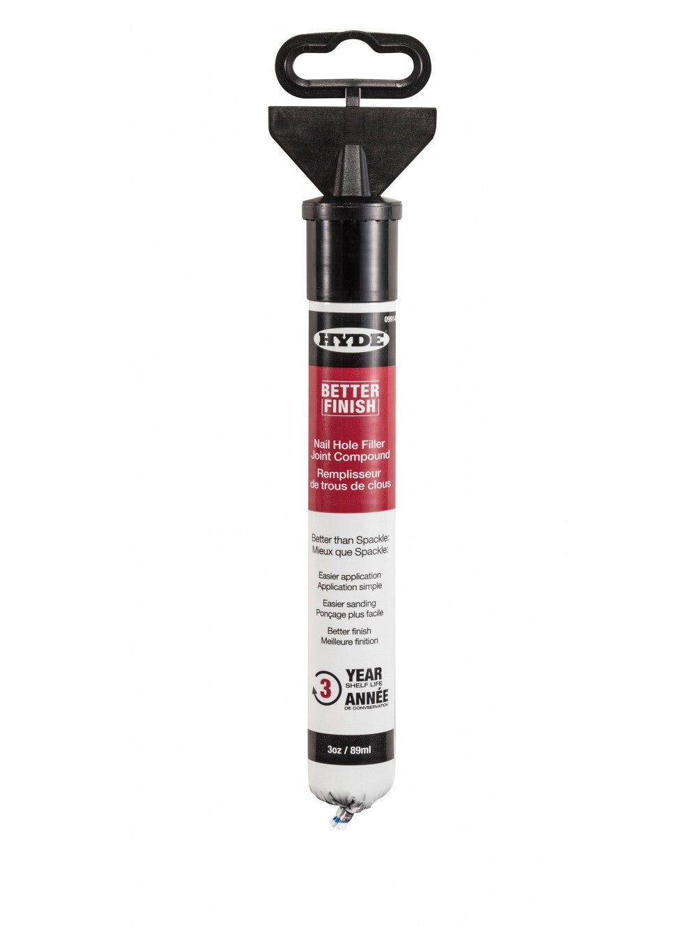 Hyde 09914 Better Finish Nail Hole Filler Joint Compound, 3 Oz