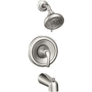 Moen 82876SRN Tiffin One-Handle Posi-Temp Tub & Shower Faucet, Brushed Nickel