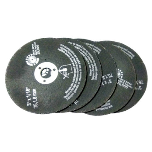 Master Mechanic 1204S330 Cut Off Discs, 3" x 1/16", 5-Piece