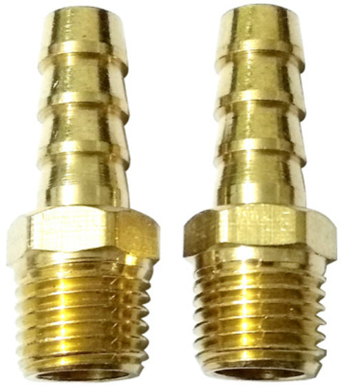 Master Mechanic 1204S294 Male Hose End, 3/8" Barbed x 1/4" NPT, 2-Pack